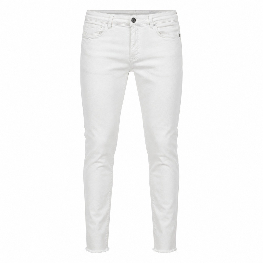 Kut from the Kloth Donna Jeans Womens 14 White Fab Ab High Rise Skinny Raw Hem